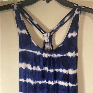 Lauren Ralph Lauren Blue Tie Dye Tank Top Dress sz Small